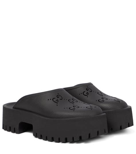 gucci black clogs